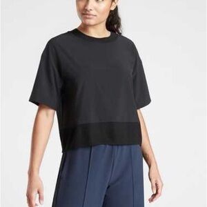 NWOT Athleta Black Short Sleeve